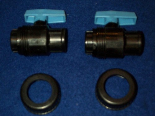 2 New 3/4 Pvc Ball Valves By Tecno Plastic