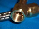 New 1/4 Braided Stainless Air Hose 42 Cylinder Connector